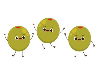 Zeytin turşulu vektör. Zeytin turşulu karakter tasarımı. Duvar Kağıdı.