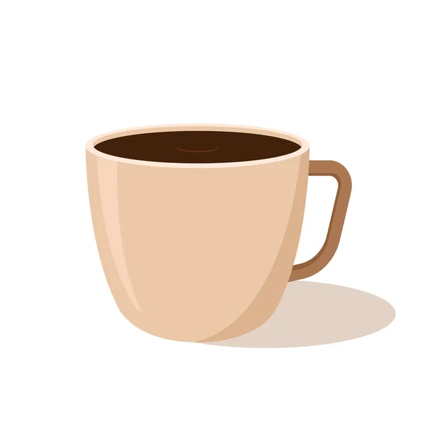 Hot Coffee Cup Icon Vector Illustration — Stock Vector