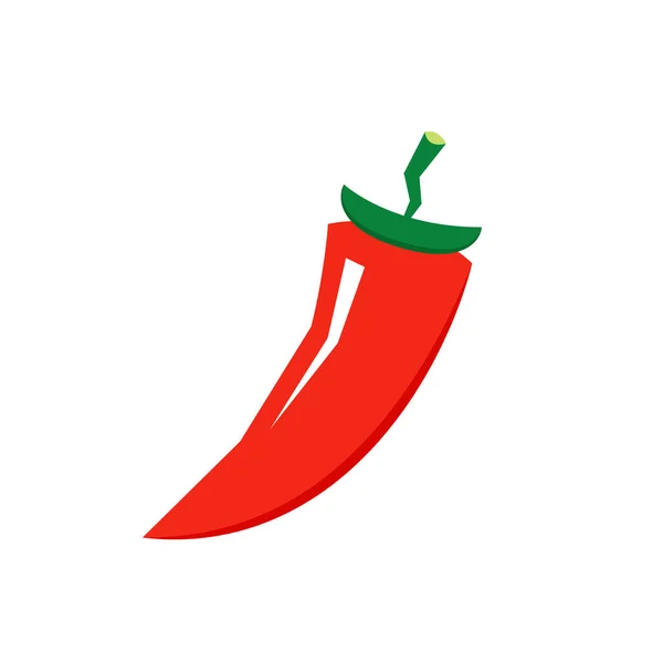 Chili Cartoon Vector Chili Witte Achtergrond — Stockvector