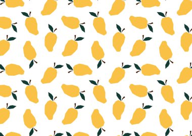 Mango desenli duvar kağıdı. Mango sembolü vektörü.