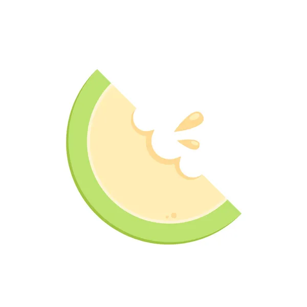 Vecteur Logo Melon Melon Sur Fond Blanc Demi Melon — Image vectorielle