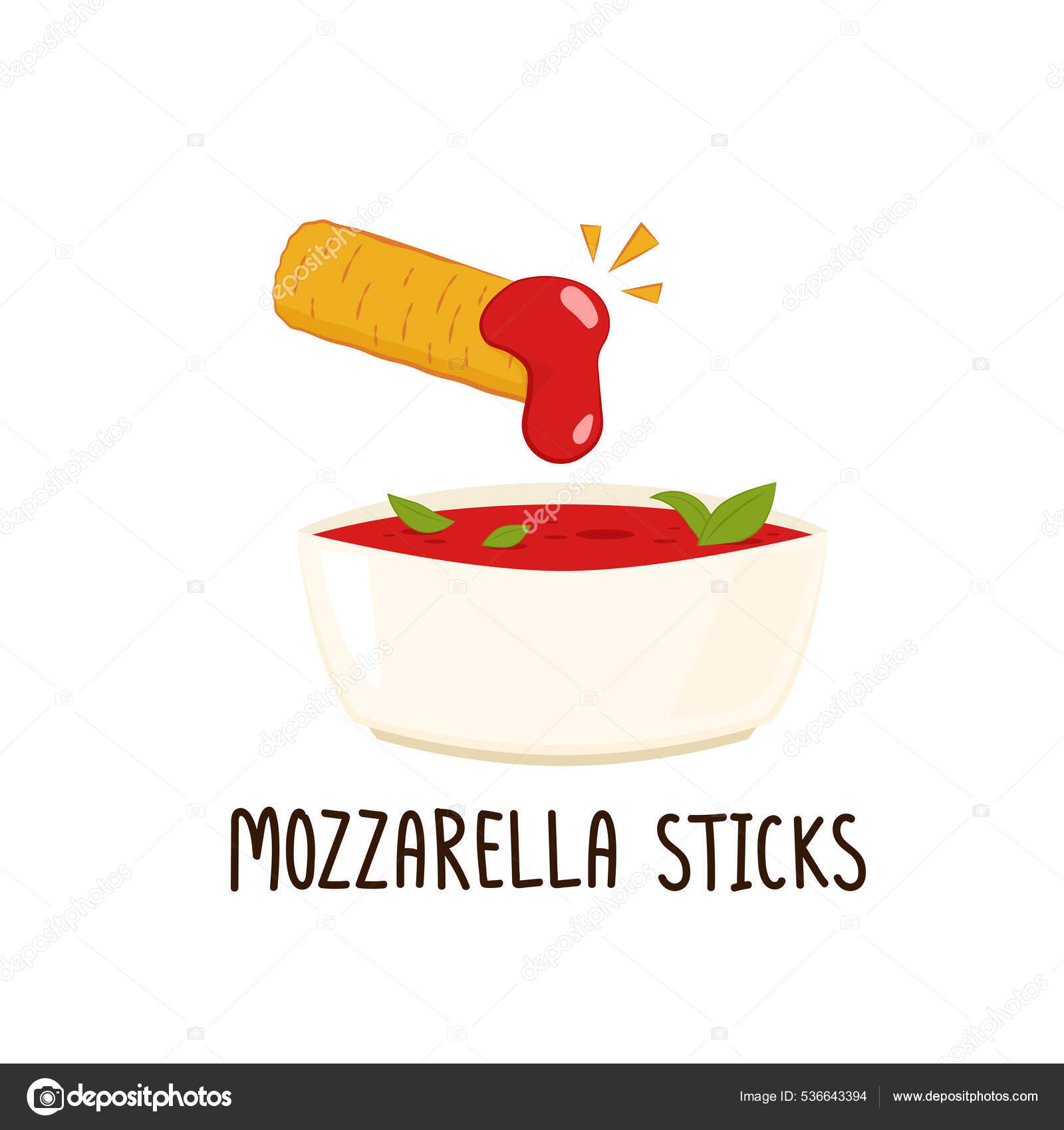 Mozzarella Sticks Vector Mozzarella Sticks White Background Cheese