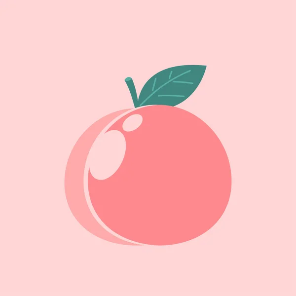 Peach Peach Heart Vector 파스텔을 배경으로 디자인 — 스톡 벡터