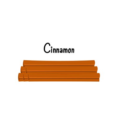 Beyaz arka planda tarçın. Tarçın Yığını.