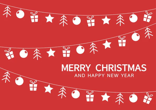 Mutlu Noeller ve mutlu yıllar posteri. Noel ögesi simgesi.