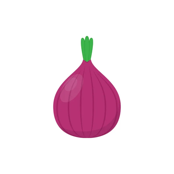 Onion Cartoon Vector Symbol Onion Icon Vector — Vetor de Stock