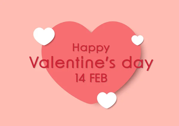 Открытка День Святого Валентина Дизайн Плаката Валентина Дизайн Логотипа Сердца — стоковый вектор
