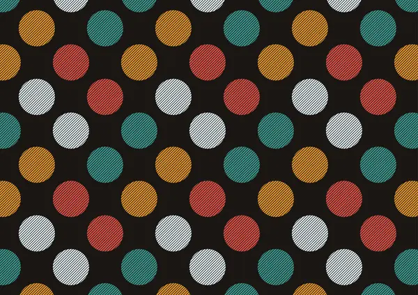 Dot Pattern Wallpaper Dot Vector Black Background — Image vectorielle