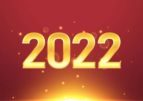 Mutlu Yıllar 2022 2022 Yılının Tebrik Kartı Tasarımı Parıldayan Klasik — Stok Vektör