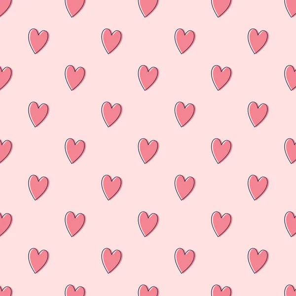 Fondo Pantalla Patrón Corazón Corazón Símbolo Vector — Archivo Imágenes Vectoriales