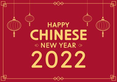 Mutlu Çin yeni yılı 2022. Kaplan Yılı. Çin yeni yıl posteri. Mutlu yeni yıl bayrağı.