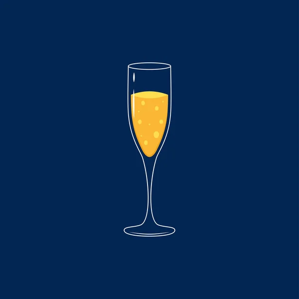 Design Loga Šampaňského Logo Šampaňského — Stockový vektor