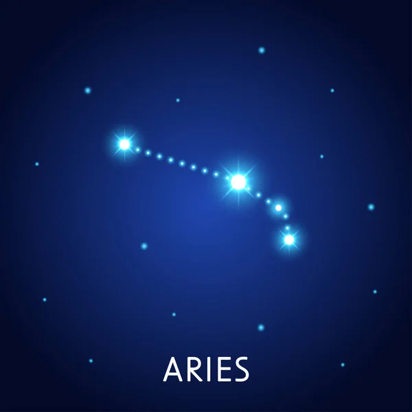 Áries Zodíaco Astrológico Símbolo Zodíaco Símbolo Oculto Astronomia Com Signo — Vetor de Stock
