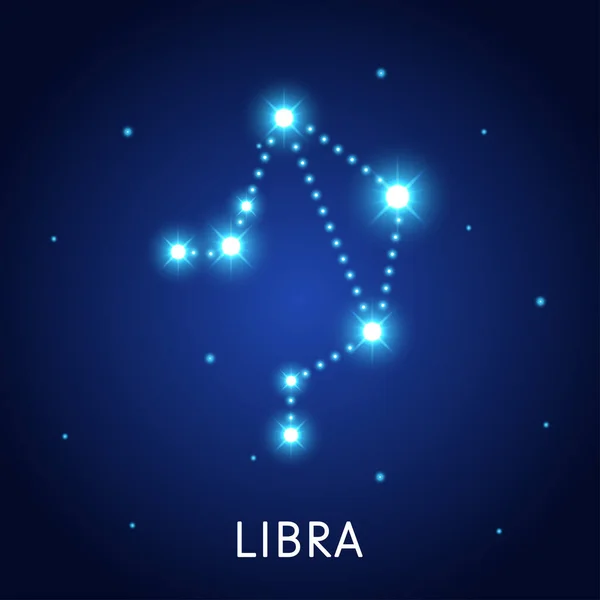 Libra Zodíaco Astrológico Símbolo Zodíaco Símbolo Oculto Astronomia Com Signo — Vetor de Stock