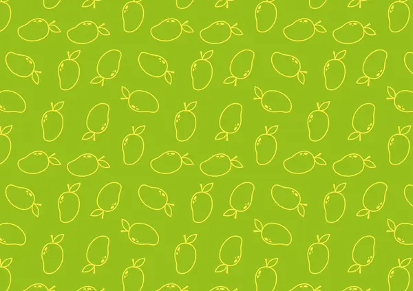 Mango Pattern Wallpaper Mango Symbol Vector — Stock Vector