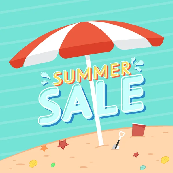 Ειδική Ετικέτα Summer Sale Καλοκαιρινό Σχέδιο Πόστερ — Διανυσματικό Αρχείο