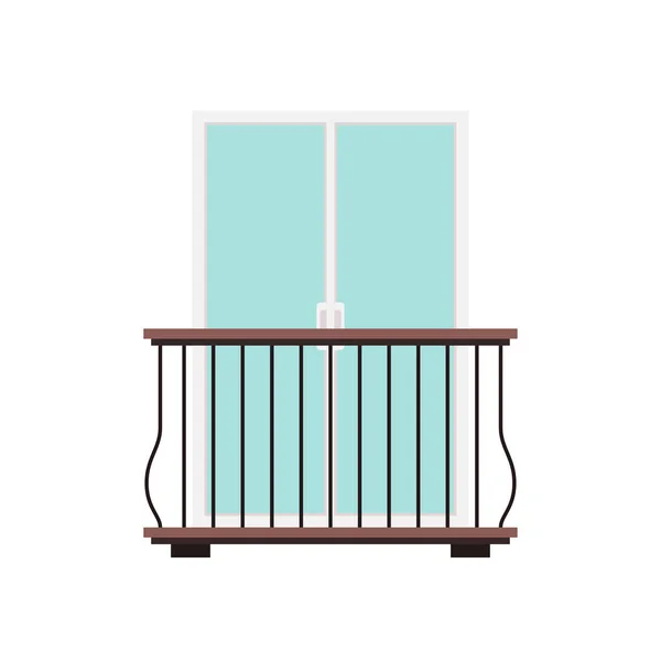 Балконный Вектор Свободное Место Текста Обои Вектор Дверей — стоковый вектор