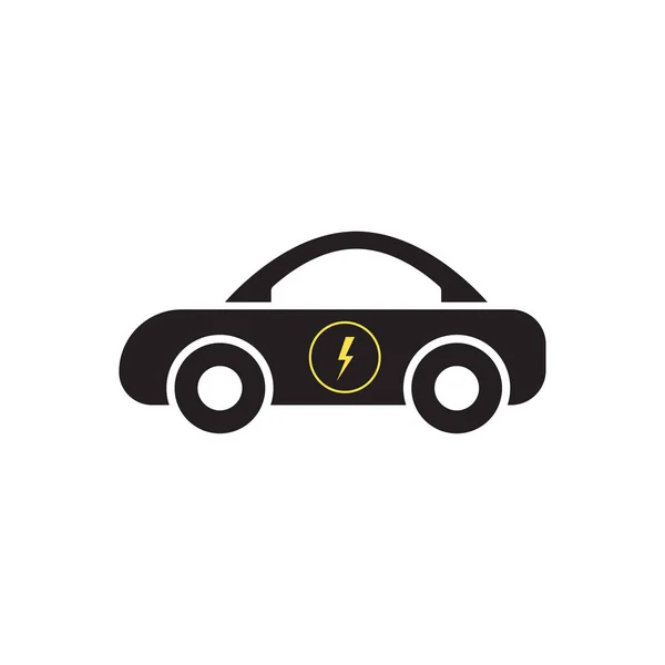 Electric Car Icon Vector Electric Car Logo — стоковый вектор