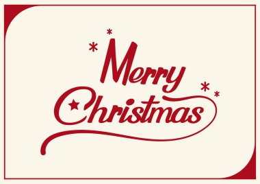 Noel tebrik kartı. Beyaz arka planda izole edilmiş el yazısı mutlu noeller. Vektör tatil illüstrasyon elemanı. Mutlu Noeller kaligrafi..