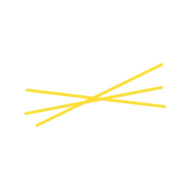 Makarnalı makarna. Beyaz arka planda izole edilmiş çizgi film tarzında spagetti makarna ikonu. Makarna sembolü stok vektör illüstrasyonu.