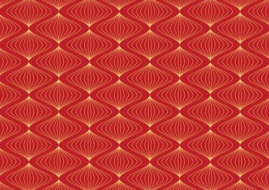 Çin desenli duvar kâğıdı, yeni yıl için oryantal arka plan. Vektör çizimi. Yeni Yıl 2022.