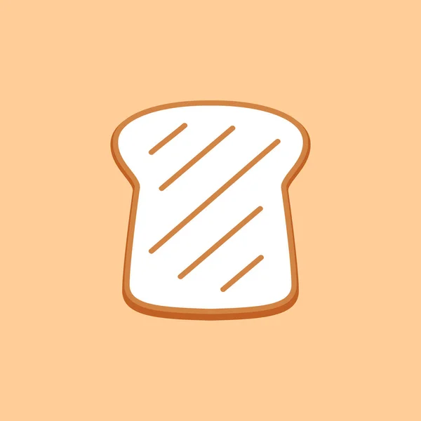 Toast Logo Brotvektor Brotsymbol Tapete Freiraum Für Text Design Des — Stockvektor