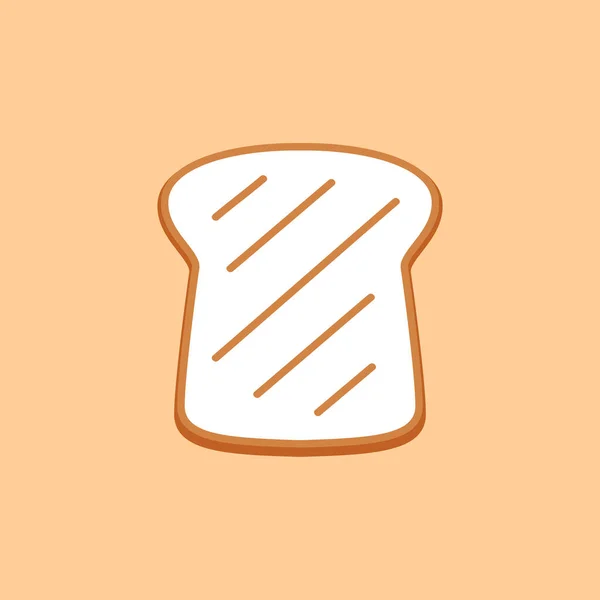 Toast Logo Bread Vector Bread Symbol Wallpaper Free Space Text — Stock Vector