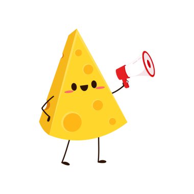 Peynir karakter tasarımı. Peynir beyaz arka planda. Sembol. maskotu.