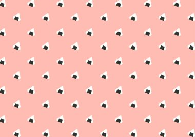 Onigiri desenli duvar kağıdı. Pastel arka planda onigiri. Onigiri simgesi.