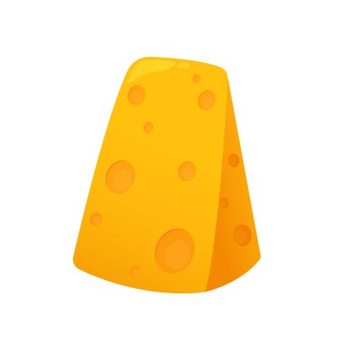 Peynir vektörü. Beyaz arkaplanda peynir.