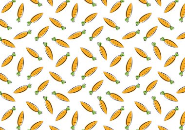 Havuç çizgi film vektörü. Havuç desenli duvar kağıdı.