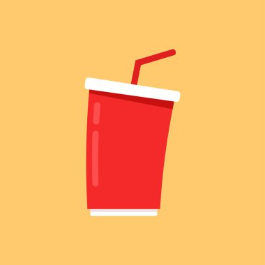 Kırmızı plastik parti bardağı vektörü. Kırmızı bira bardağı vektörü.