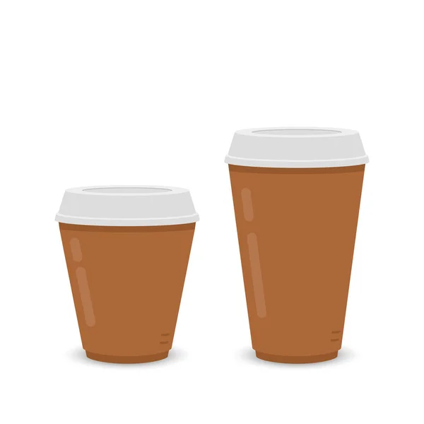 Kahve Fincanı Vektörü Beyaz Arka Planda Kahve Fincanı — Stok Vektör