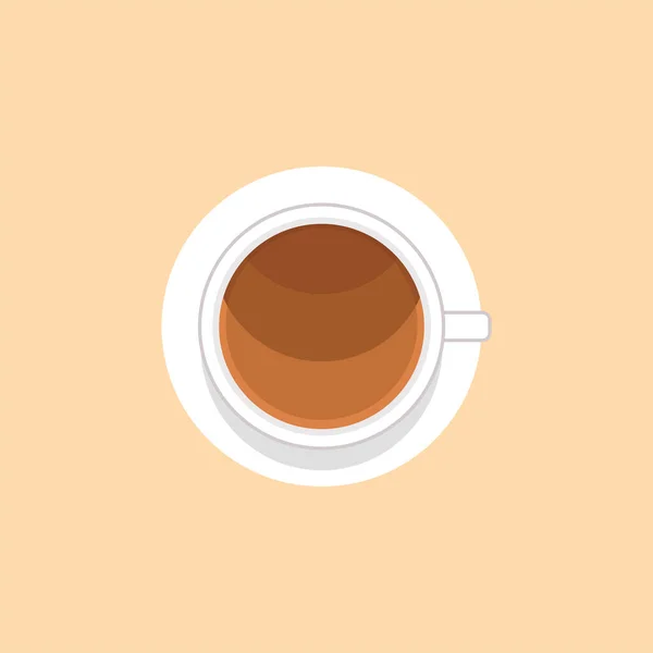 Sıcak Kahve Fincanı Ikon Vektör Çizimi Kahve Fincanı Logosu — Stok Vektör