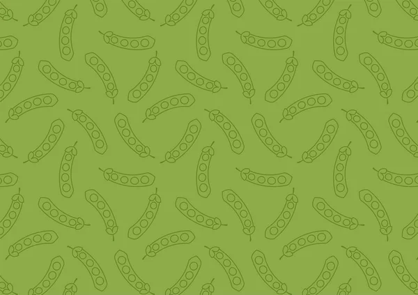 Green Peas Pattern Wallpaper Green Peas Vector Green Background — Stock Vector