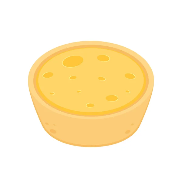 Crostata All Uovo Stile Cartone Animato Dessert Dim Sum — Vettoriale Stock