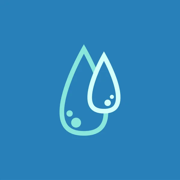 Дизайн Векторной Иллюстрации Логотипа Капли Воды Вектор Капли Воды — стоковый вектор