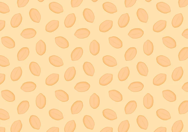 Peanut Pattern Vector Wallpaper Free Space Text Copy Space — Stock Vector