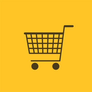 Araba sembolü vektörü. Alışveriş logosu tasarımı.