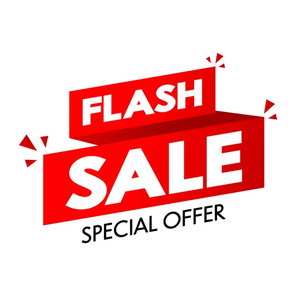 Flash Sale Banner Design Flash Sale Poster — стоковый вектор