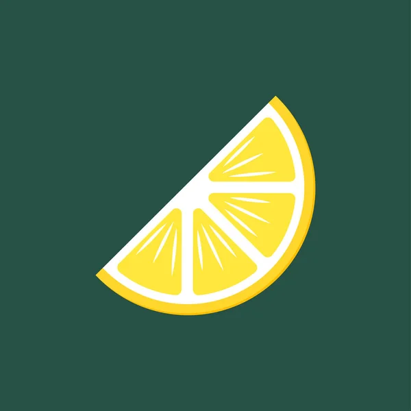Vettore Dei Cartoni Animati Limone Limone Sfondo Verde — Vettoriale Stock