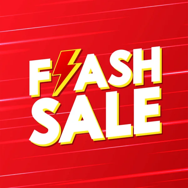 Flash Sale Banner Design Blitzverkauf Plakat — Stockvektor