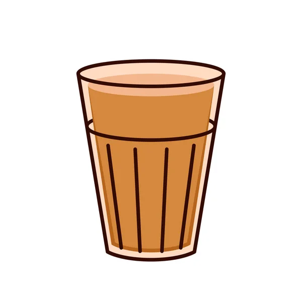 Indian Drink Vector Indian Chai Icon Chai Indian Drink — Stock Vector