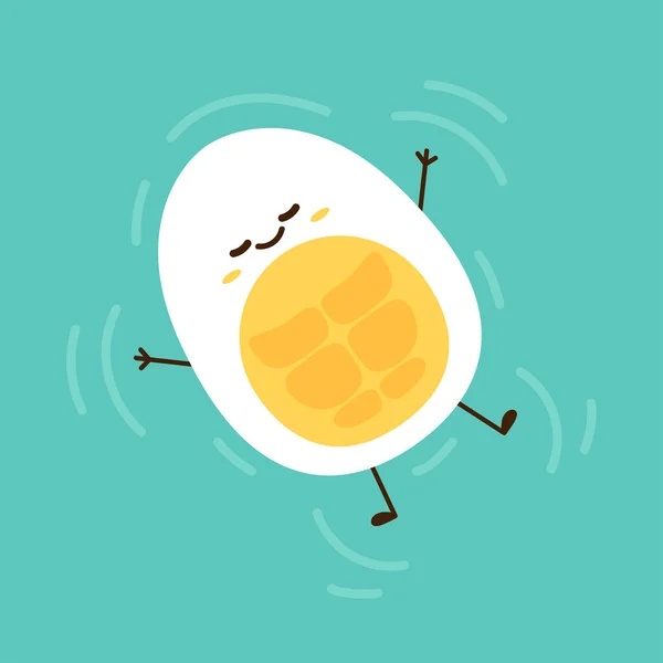 Eierkarakter Ontwerp Eieren Water Eieren Het Zwembad Eivector — Stockvector