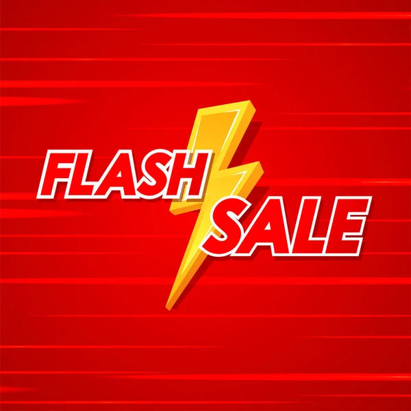 Flash Sale Banner Design Flash Sale Poster — Stockvector