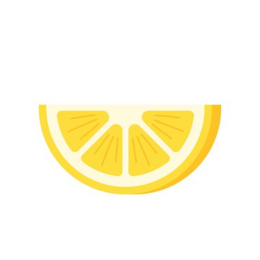 Limon karikatür vektörü. Beyaz arkaplanda limon.