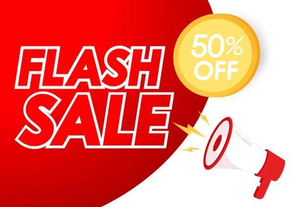 Flash Sale Banner Design Flash Sale Poster — Διανυσματικό Αρχείο