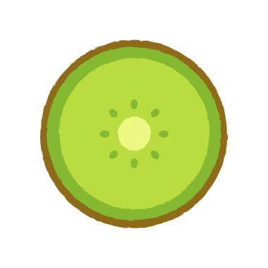 Kivi karikatür vektörü. Sembol. Logo tasarımı. Metin için boş alan. Boşluğu kopyala.