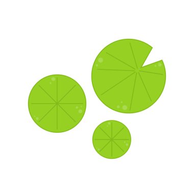 Zambak yastığı. Lotus yaprağı vektörü. Lotus yaprağı logo tasarımı.