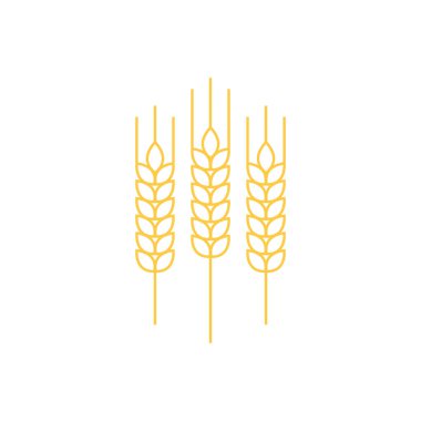 Pirinç sembolü Yulaf sembolü vektörü. Duvar kağıdı. logo tasarımı.